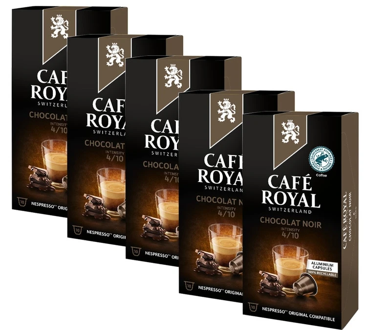 Pack 50 Capsules Chocolat - Compatibles Nespresso® - CAFE ROYAL 1 Pack 50 Capsules Chocolat - Compatibles Nespresso® - CAFE ROYAL
