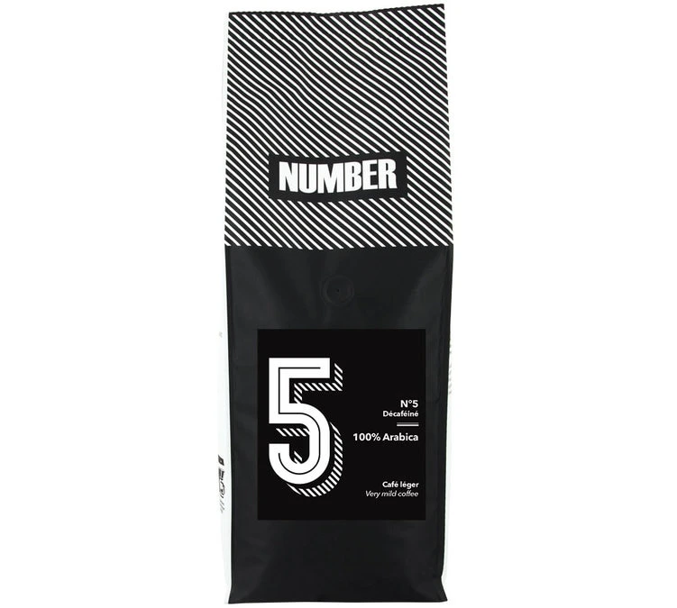 1kg Café En Grain Décaféiné Number N°5 - NUMBER 1 1kg Café En Grain Décaféiné Number N°5 - NUMBER