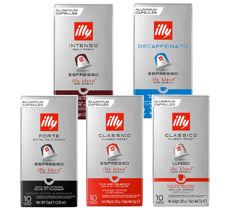 PAK DECOUVERTE - 50 Capsules Compatibles Nespresso® - ILLY 1 PAK DECOUVERTE - 50 Capsules Compatibles Nespresso® - ILLY