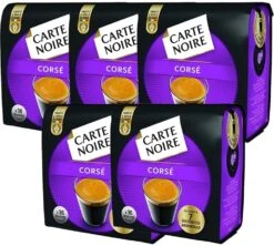 Lot De 180 Dosettes Souples N°6 Corsé 5 X 36 - Carte Noire