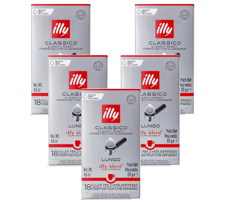 90 Dosettes ESE Lungo Normal Rouge - ILLY 1 90 Dosettes ESE Lungo Normal Rouge - ILLY