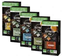 Pack Découverte 50 Capsules Bio - Compatible Nespresso® - DESTINATION