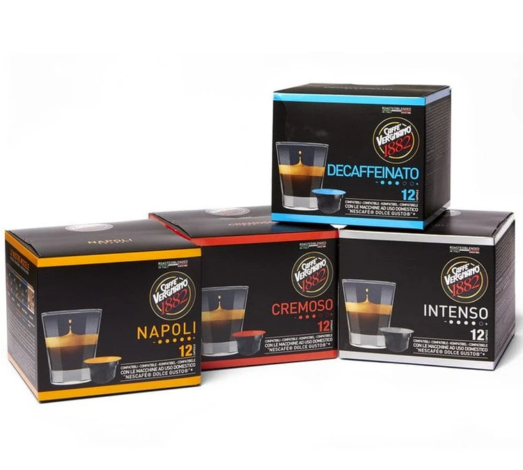 Caffè Vergnano Pack Découverte 48 Caffe Vergnano Pour Nescafe® Dolce Gusto® - CAFFE VERGNANO 1 Caffè Vergnano Pack Découverte 48 Caffe Vergnano Pour Nescafe® Dolce Gusto® - CAFFE VERGNANO