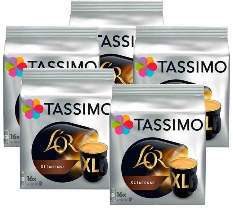 Pack Dosette Tassimo L'Or XL Intense - 5x16 T-Discs 1 Pack Dosette Tassimo L'Or XL Intense - 5x16 T-Discs