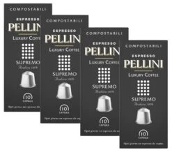 40 Capsules Compatibles Nespresso® Compostables PELLINI - Supremo