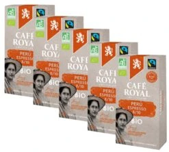 Pack 50 Capsules Pérou Bio Espresso -compatibles Nespresso® - CAFE ROYAL