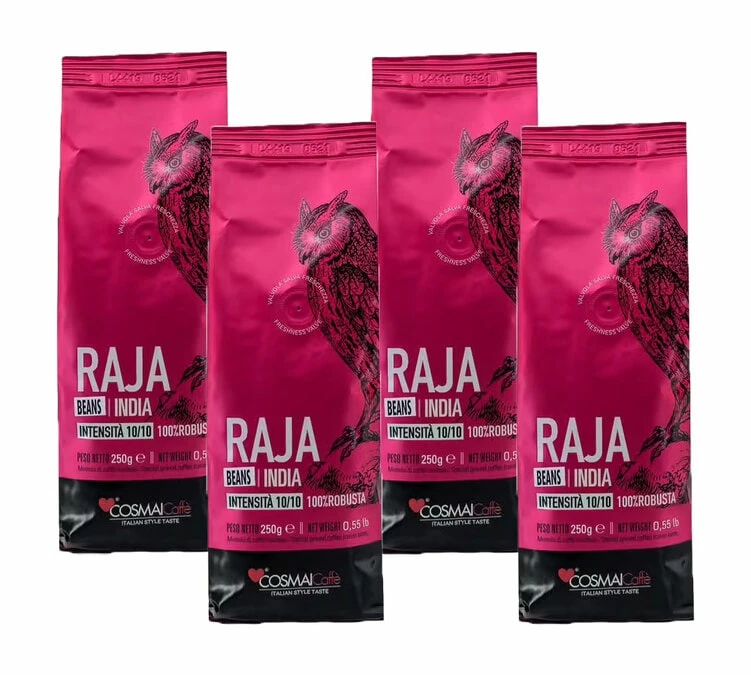 Café En Grains Inde Raja - 100% Robusta - 1Kg - Cosmai 1 Café En Grains Inde Raja - 100% Robusta - 1Kg - Cosmai