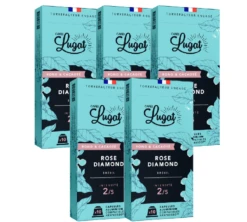 50 Capsules Rose Diamond - Compatibles Nespresso® - CAFÉS LUGAT