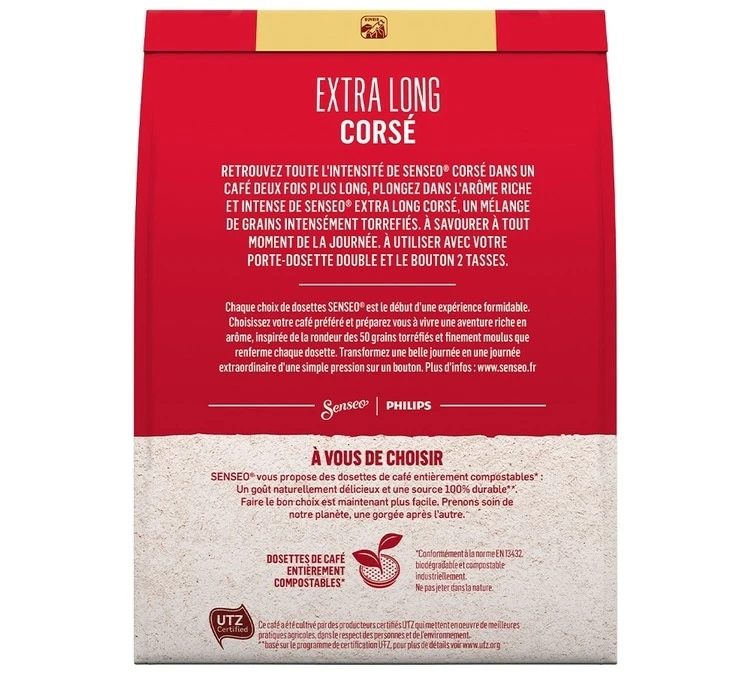 Pack 100 Dosettes Souples XL Corsé - SENSEO 2 Pack 100 Dosettes Souples XL Corsé - SENSEO – Image 2