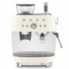 Machine Expresso SMEG EGF03CREU Crème Années 50 Avec Moulin Intégré