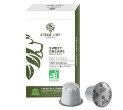 100 Capsules Bio Sweet Dreams Décaféiné - Compatibles Nespresso® - GREEN LION COFFEE