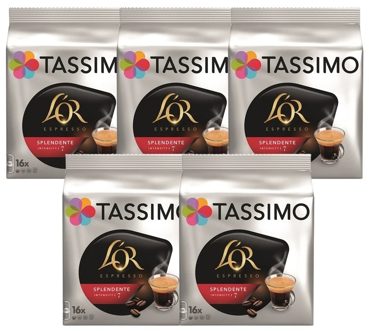 Pack 80 Dosettes L'Or Espresso Splendente - TASSIMO 1 Pack 80 Dosettes L'Or Espresso Splendente - TASSIMO