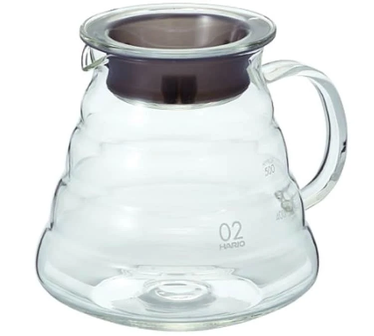 Carafe HARIO 2-5 Tasses En Verre Avec Support Pour V60 1 Carafe HARIO 2-5 Tasses En Verre Avec Support Pour V60