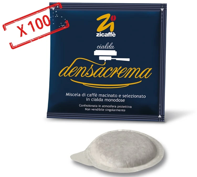 100 Dosettes ESE Cialda Densacrema - ZICAFFE 1 100 Dosettes ESE Cialda Densacrema - ZICAFFE